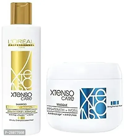 L'OREAL Professional Xtenso Shampoo 250 ml + Pro-kertin Hair Mask 196 gm Combo Pack-thumb0