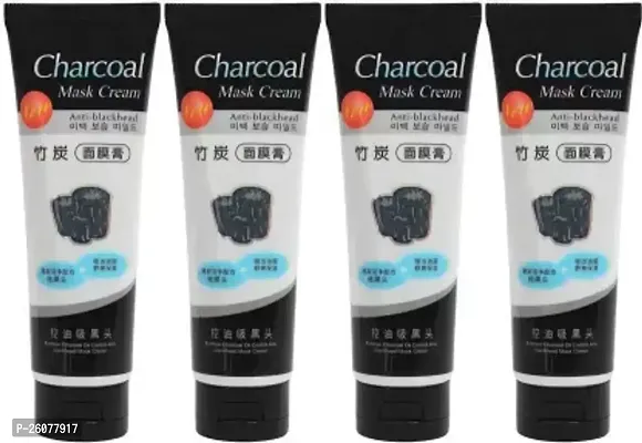 Charcoal Cleansing Anti-Blackhead Charcoal Peel-off Face Mask 100 ml Pack of-4