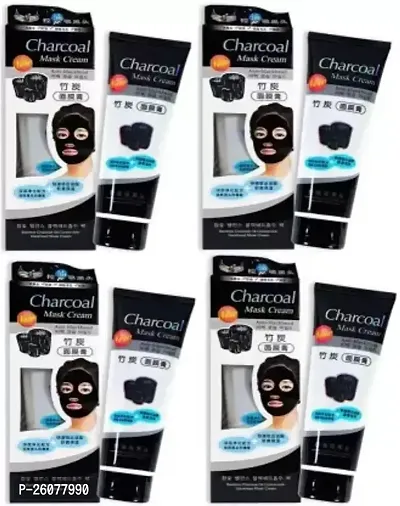 Charcoal Best Qty Cleansing  Charcoal Peel-off Face Mask Cream 100 ml (Pack of-4)