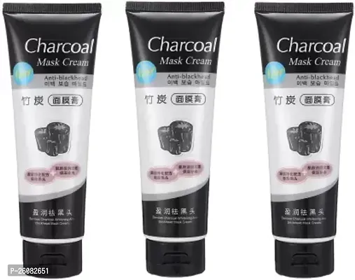 Charcoal Peel Off-mask Cream Best Cream 100 ml (Pack -3)