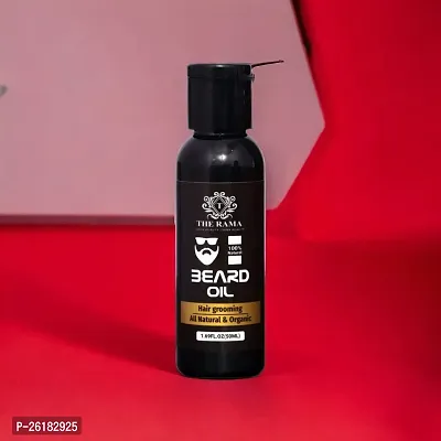 Beard  Hair Oil  The Rama 100% Organic For Men's  Beard Hair Oil 50 ml   Pack of-1