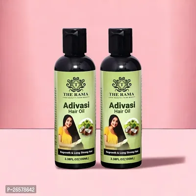 Adivasi Hair Oil  100 % Original Adivasi Herbal Hair Growth Oil For All Hair Type  100 ml (Pack Of-2) Brand ;- The Rama