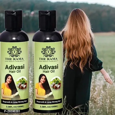 The Rama 100% Natural 108 Ayurvedic Adivasi Herbal hair Growth oil 100 ml (Pack Of-2)-thumb0