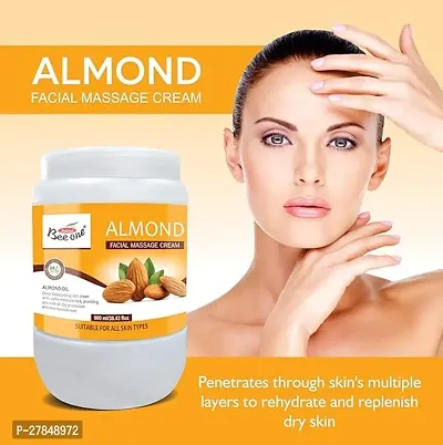 Almond Healthy Soft Skin Care Massage Cream 900 gm-thumb0