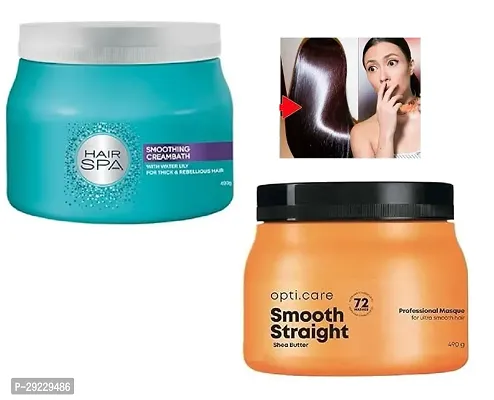 Professional Original Smoothing  Cream Bath Hair   Spa 490 gm + Matrix Hair Spa  490 gm Combo Pack-thumb0