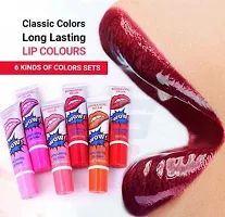 Amazing Color Peel Off Liquid Lipstick Waterproof Long And Lasting Lip Gloss  (90 g, Multicolor)-thumb1