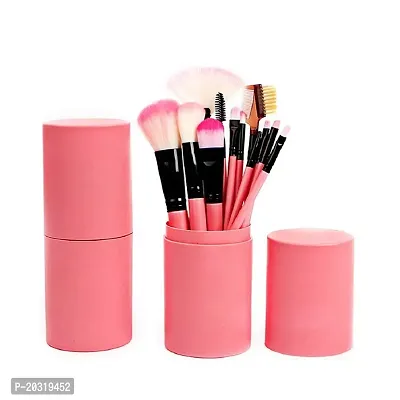 Makeup Brush Set with Storage Box  (Pack of 12)-thumb0