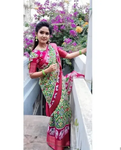 Attractive Blend Saree with Blouse piece