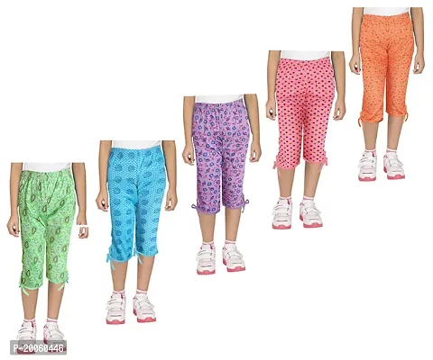 Veecap Girls Capri Pant Sets (Pack of 5 )