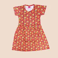 Classic Cotton Printed Frocks for Kids Girls, Pack of 3-thumb3