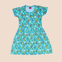 Stylish Print Cotton Sleeve Frock For Kids Pack Of 2-thumb1