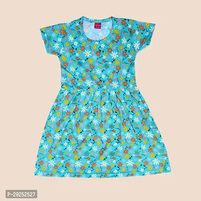 Stylish Print Cotton Sleeve Frock For Kids Pack Of 2-thumb2