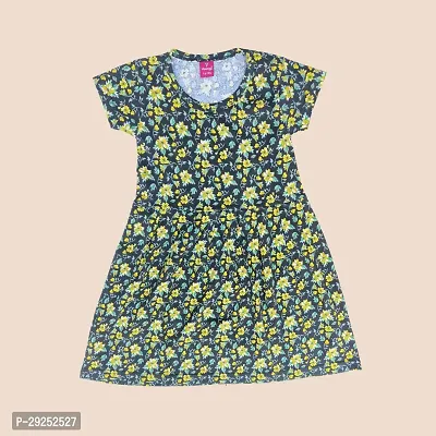 Stylish Print Cotton Sleeve Frock For Kids Pack Of 2-thumb3