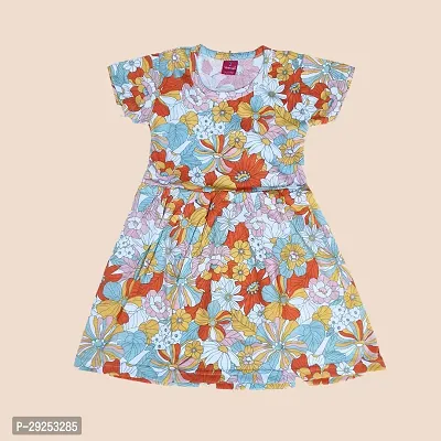 Stylish Print Cotton  Frock For Kids Pack Of 2-thumb2