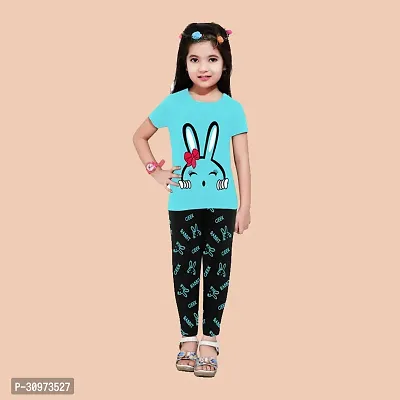 Girls Cotton Printed Top and Bottom Sets (Pack of 2 )-thumb2