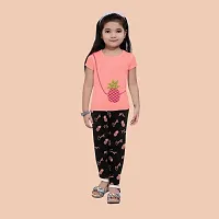 Girls Cotton Printed Top and Bottom Sets (Pack of 2 )-thumb2