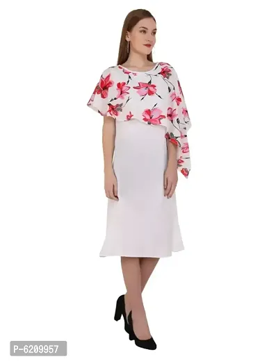 Stylish Asymmetric Cape Style Short Dress