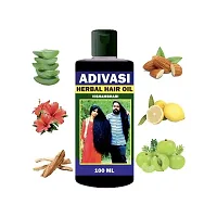 Adivasi Herbal Hair Oil Reduces Hair Fall and Grows New Hair, 100% Ayurvedic Oil - 100ml-thumb1