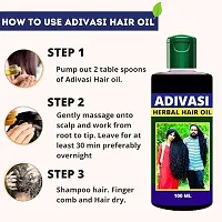 Adivasi Herbal Hair Oil Reduces Hair Fall and Grows New Hair, 100% Ayurvedic Oil - 100ml-thumb2