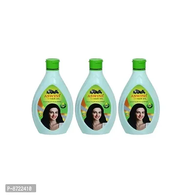 Aswini Controls Hair Fall Dandruff Hair Oil - Pack Of 3 (90ml)-thumb0