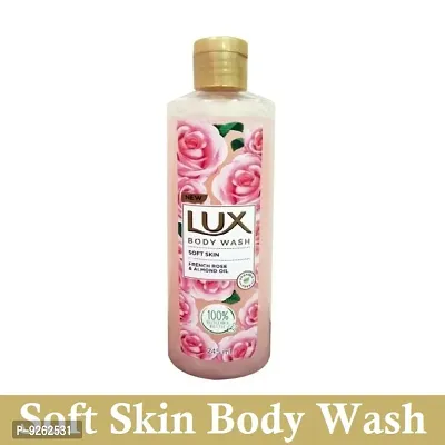 Soft Skin French Rose  Almond Oil Lux Body Wash - 245ml