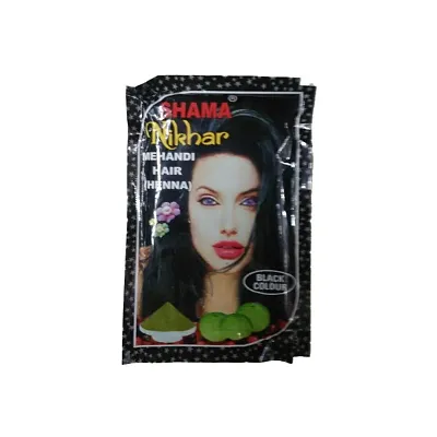 Shama Nikhar Henna Black Colour Hair - 45gm-thumb0