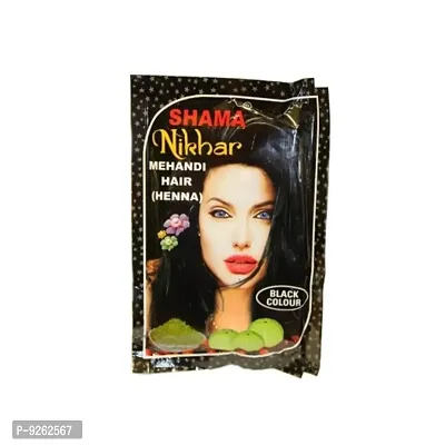 Shama Nikhar Black Coloured Hair Mehandi Henna For Unisex - 45gm