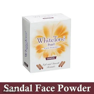 White Tone Sandal Face Powder With Soft  Smooth Formula - 50g