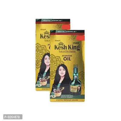 Kesh King Ayurvedic Scalp and Hair Oil - 50ml (Pack Of 2)