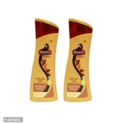 Meera Shikakai  Badam Hairfall Care Shampoo - 80ml (Pack of 2)-thumb0