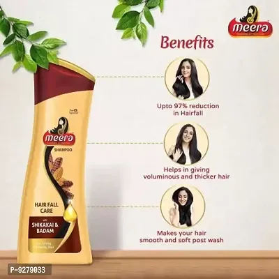 Meera Shikakai  Badam Hairfall Care Shampoo - 80ml (Pack of 2)-thumb3