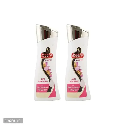 Meera Anti Dandruff With Onion Fenugreek Shampoo - 180ml (Pack of 2)-thumb0