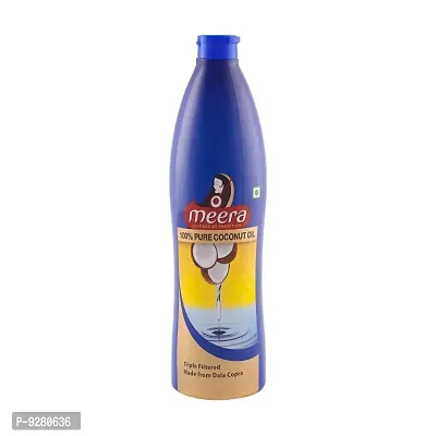Meera Herbal Pure Coconut Hair Oil (500ml)-thumb0