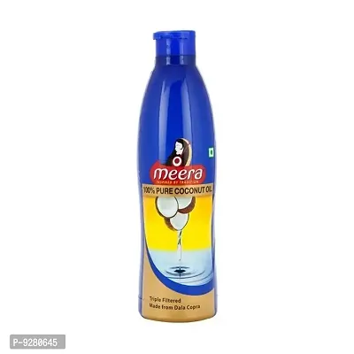 Meera Coconut Hair Oil Bottle - Pack Of 1 (500ml)-thumb0