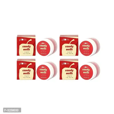 Plum Candy Melts Vegan Red Velvet Love Lip Balm - 12g (Pack Of 4)