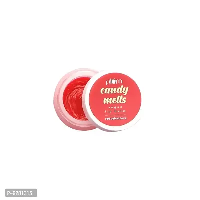 Plum Candy Melts Vegan Lip Balm - Red Velvet Love (12gm)-thumb0