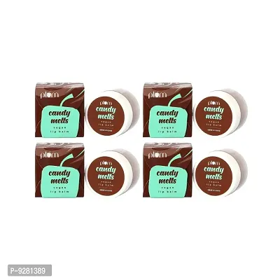 Plum Candy Melts Vegan Mint-o-Coco Lip Balm - 12g (Pack Of 4)
