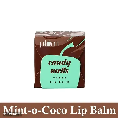 Mint-o-Coco Plum Candy Melts Vegan Lip Balm - 12gm