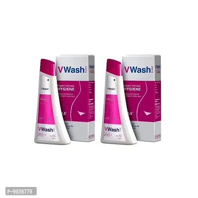 VWash Plus Intimate Hygiene Wash - Pack Of 2 (100ml)-thumb0