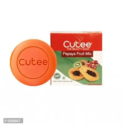 Cutee The Beauty Soap Papaya Fruit Mix - 100gm-thumb0