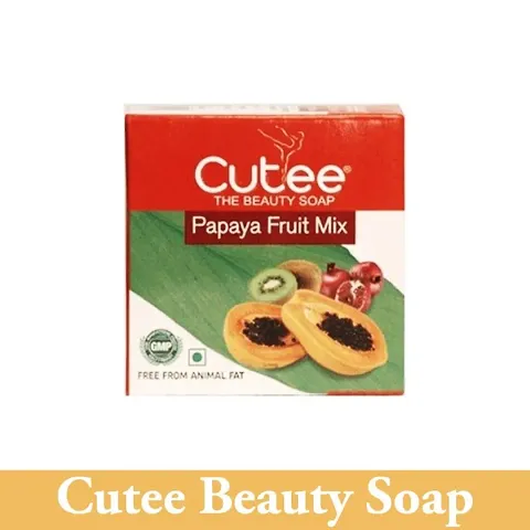 Cutee The Beauty Papaya Fruit Mix Soap