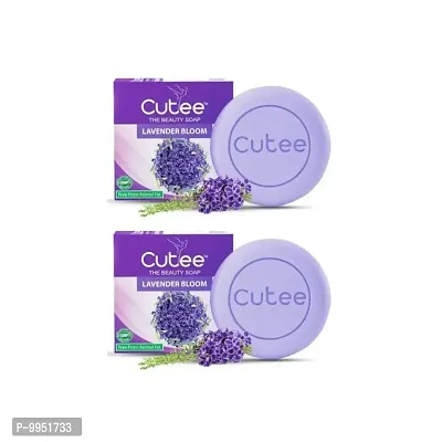 Cutee The Beauty Lavender Bloom Soap - Pack Of 2 (100g)