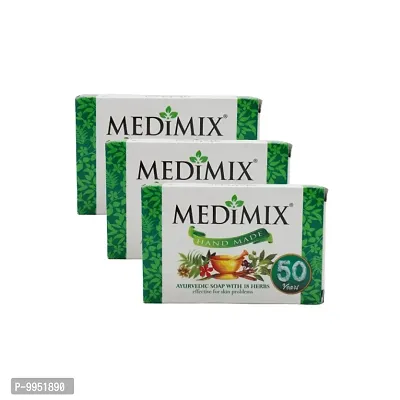 Medimix Hand Made Ayurvedic Soap - 75g (Pack Of 3)-thumb0