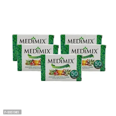 Medimix Hand Made Ayurvedic Soap - 75g (Pack Of 5)-thumb0