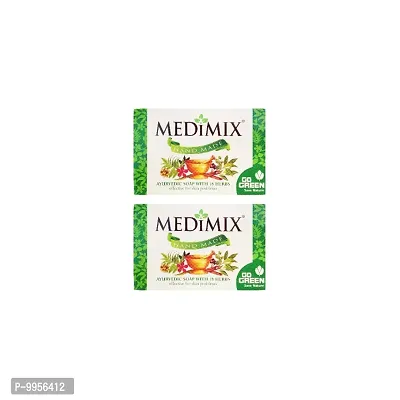 Medimix Classic Ayurvedic Bathing Soap - Pack Of 2 (20gm)-thumb0