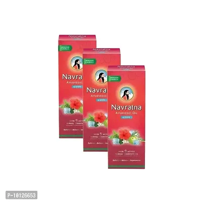 Navratna Ayurvedic Cool Oil - 200ml (Pack Of 3)