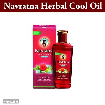 Navratna Ayurvedic Relaxes, Relieves, Rejuvenates Oil - 200ml-thumb0