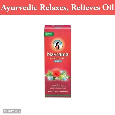 Herbal Ayurvedic Cool Navratna Oil - (200ml)-thumb0