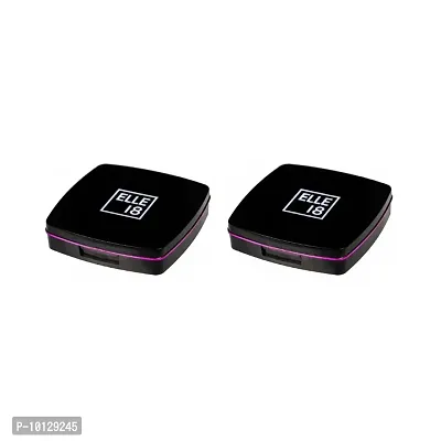 Elle 18 Lasting Glow Shell Compact - Pack Of 2 (9gm)-thumb0