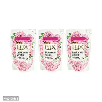 Lux French Rose  Almond Oil Hand Wash - 185ml (Pack Of 3)-thumb0